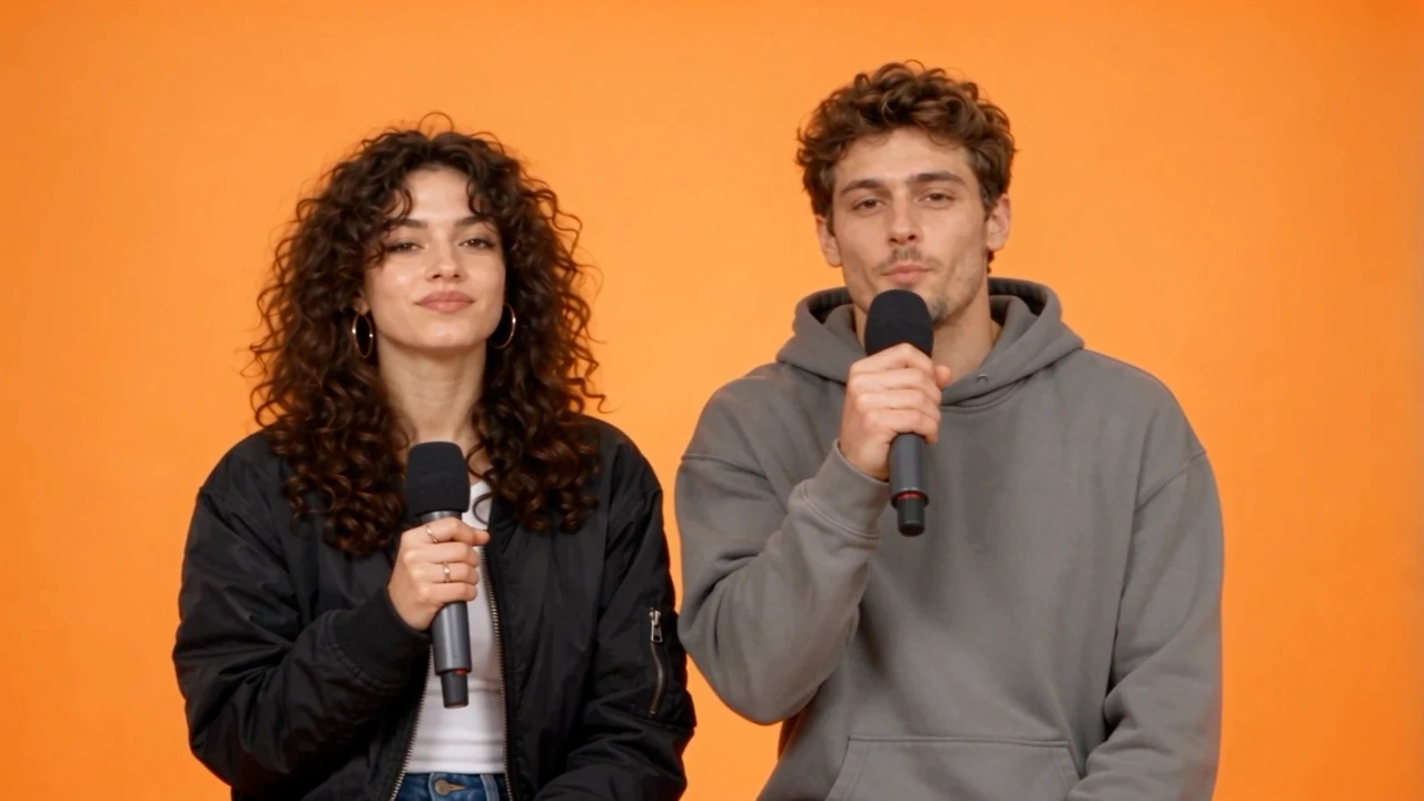 Actual AI Rap Duo video generated from the two example portraits — 3